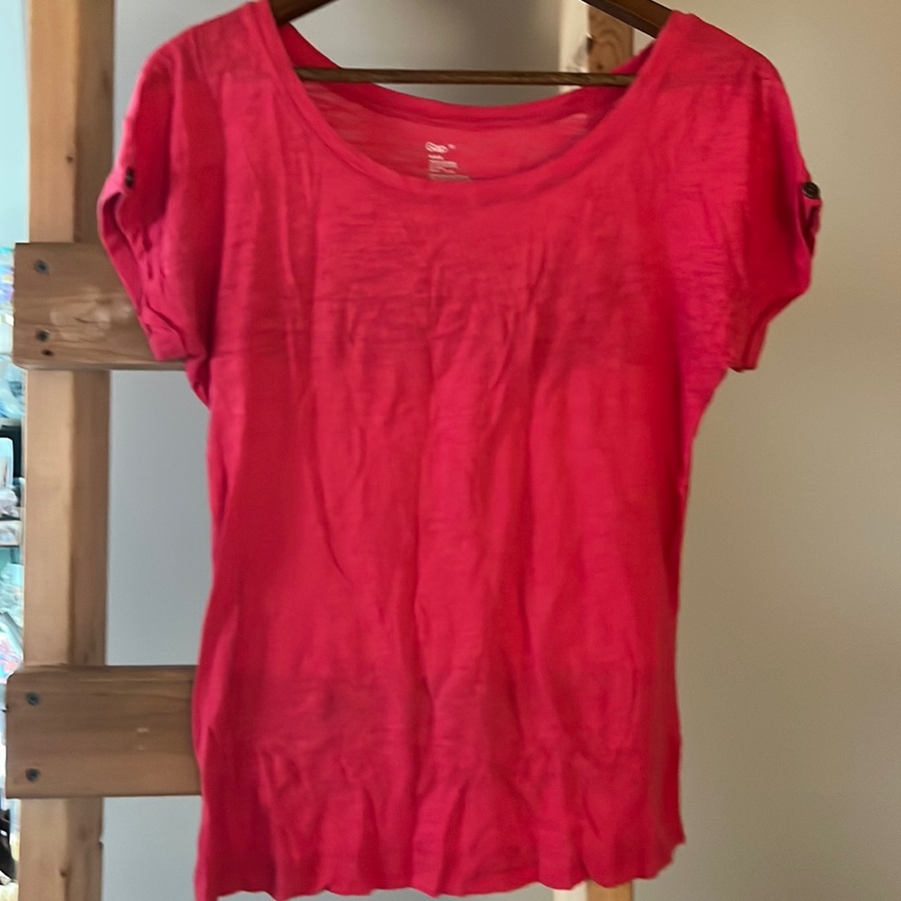 Barbie Pink GAP Retro style popover Tee Sz M